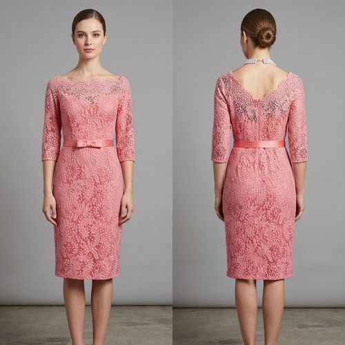 Ronald joyce peach - lace, bow