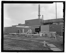 view looking north/northeast on roof of building toward penthouses, with