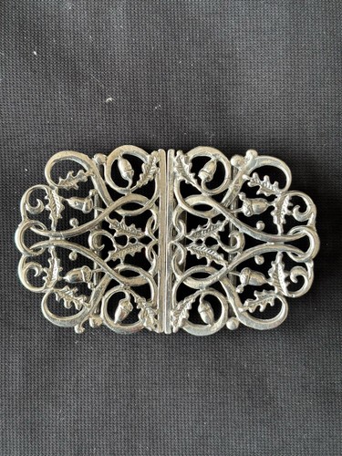Solid silver nurses belt - solid,