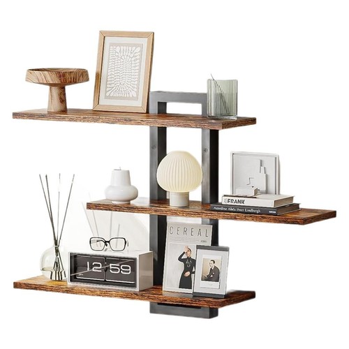 Tier wooden floating shelves - wooden,