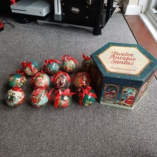 vintage christmas Baubles with box 