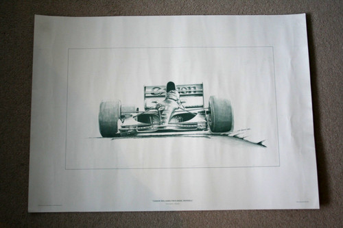 Nigel mansell fw14 print by - mansell,