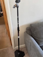 On-Stage Used MS7625B Hex Base Quarter Turn Threadless Mic Stand, Black