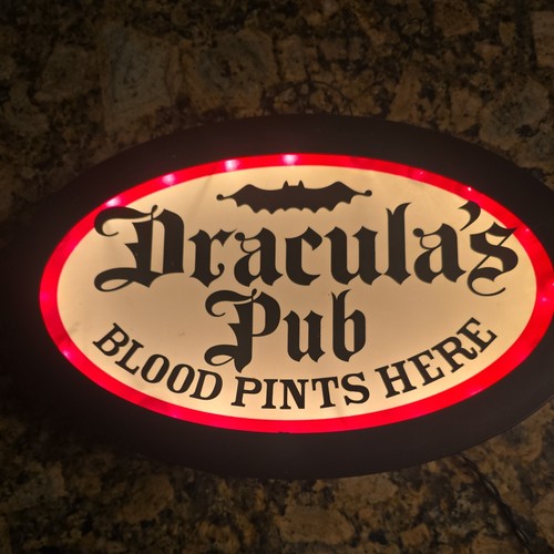 Dracula pub blood pints here - pub,
