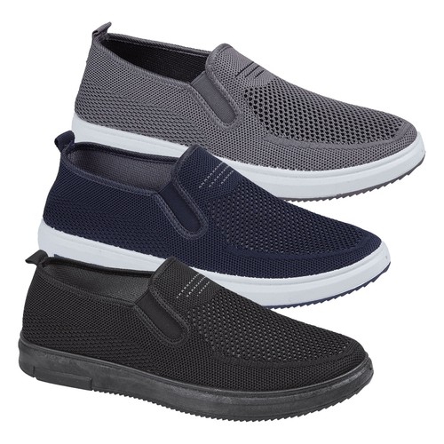 Mens slip trainers twin - trainers,