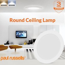 LED Ceiling Light Recessed Ultra Slim Panel Down Lights Round Bathroom Spot Lamp