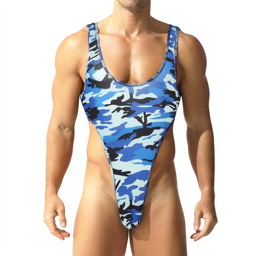 Men underwear camo bodysuit - camo,