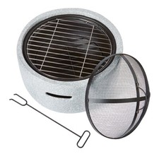 Fire Pit Large Faux Concrete