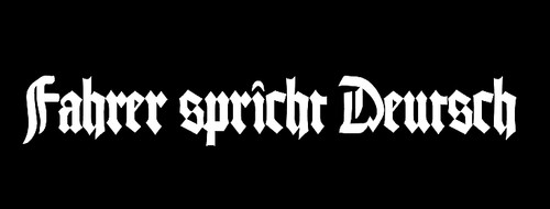 Driver speaks german decal car - speaks,