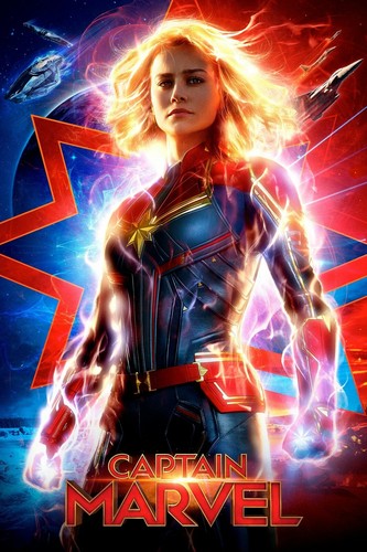 Captain marvel movie poster - marvel,