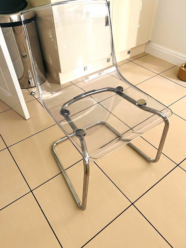 Ikea clear acrylic armless - clear,