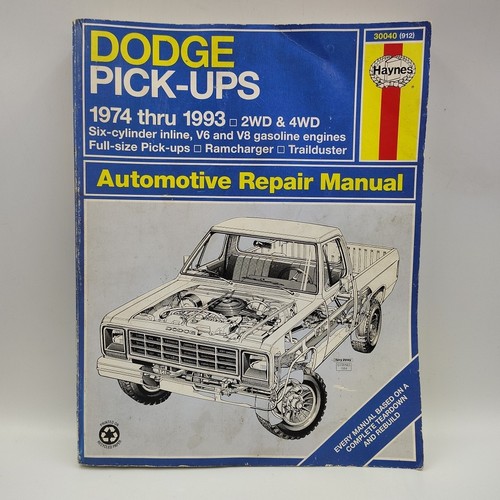 Haynes dodge truck - dodge, repair