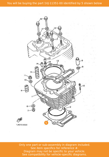 Yamaha gasket cylinder - yamaha,