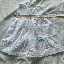 Baby Sleeveless Cotton Summer Top Dress? Christening 10.5-11 inches pit to pit 