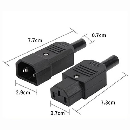 Rewireable iec c13 female - iec,