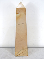 Natural Sand Marble Polished Octagon Obelisk Tower