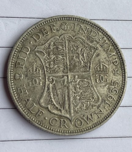 1935 king george half crown - 1935,