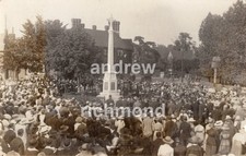 Loughton War Memorial ? Proclamation King George V 1910 Essex RP Postcard