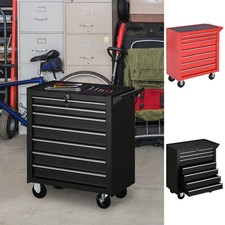 Roller Tool Cabinet 7 Drawers Storage Chest Box Swivel Garage Workshop