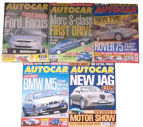 Autocar magazines x 1998 - autocar,