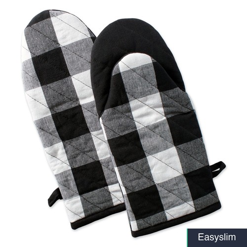 Oven mitts buffalo check - oven,
