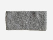 William Sharp 100% Cashmere Grey Swarovski Crystal Headband Skiing Retro