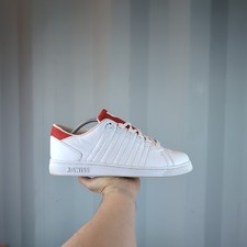 *RARE* UK 10 - K-Swiss White Tongue Twister  Mens Trainers Shoes Kayswiss 05398