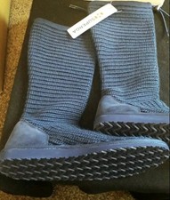 Superga Ladies Navy Knitted