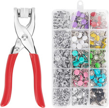 Poppers Fasteners, 200 Set