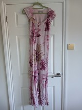 Long pink/floral Wallis dress