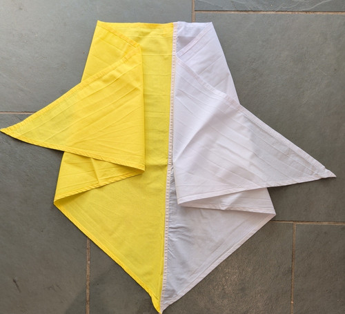 Scout scarf yellow and white - yellow,