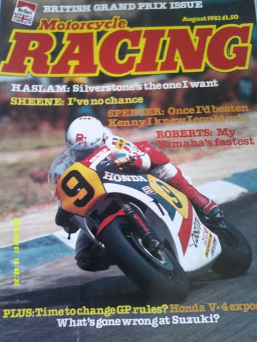 Motorcycle racing barry - motorcycle, 08/83