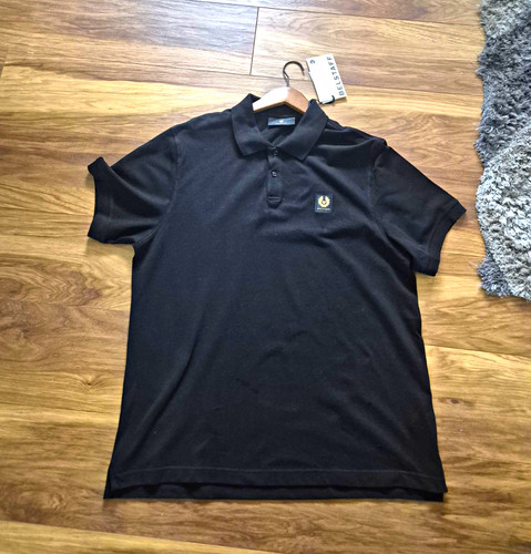 Belstaff men black polo - belstaff,