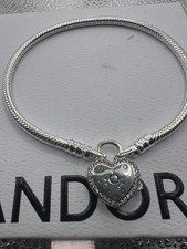 Pandora 'Lock Your Promise' Moments Padlock Bracelet 19cm