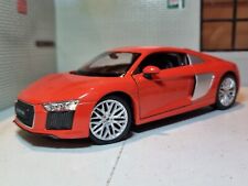 Audi R8 V10 2016 Orange Red 24065 Detailed Welly 1:24 Diecast Scale Model Car