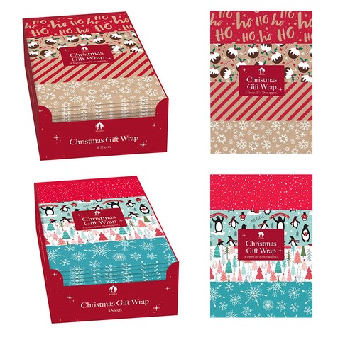 Christmas gift wrapping - christmas, paper