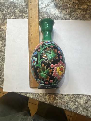 Emaux longwy vase - longwy, a