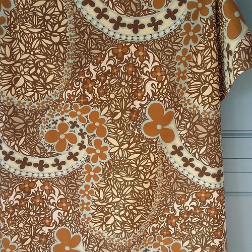 Vintage fabric curtain - fabric, 1960s