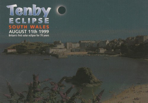 Tenby eclipse postcard 1999 - eclipse,