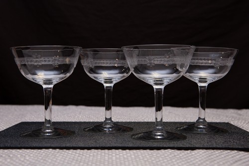 Set antique crystal - set, of