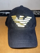 Emporio Armani Black Truckers Cap One Size Baseball Hat