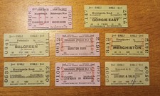 Assorted Rail Tickets Edinburgh Area 1962