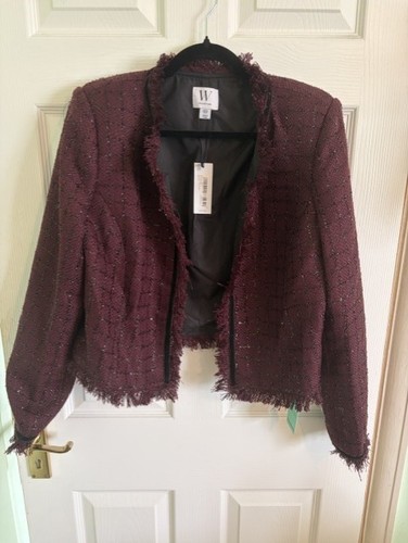 Wallis boucle wine coloured - wallis,
