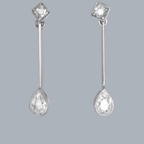 Edwardian diamond drop - edwardian,