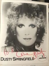 Dusty Springfield hand signed 10x8 photo. genuine. to Kevin. (b2)