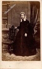 CDV LADY IN FULL DRESS