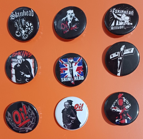 Skinhead badge set 9 - set, of