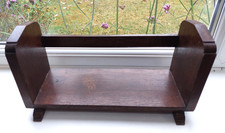 Vintage hardwood book trough