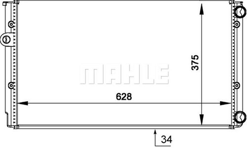Mahle radiator cr373000s - -,