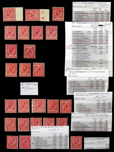 Mint downey heads - mint, stamps